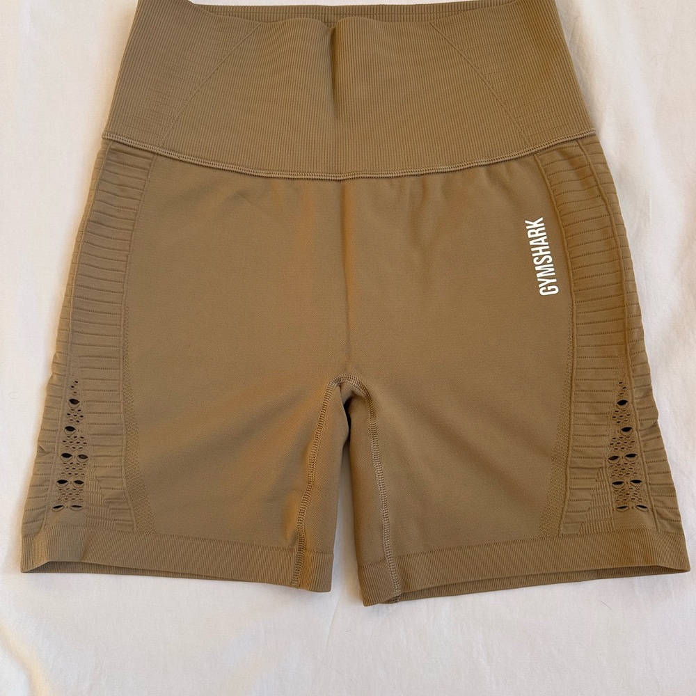 Gymshark Women's Tan Bike Shorts